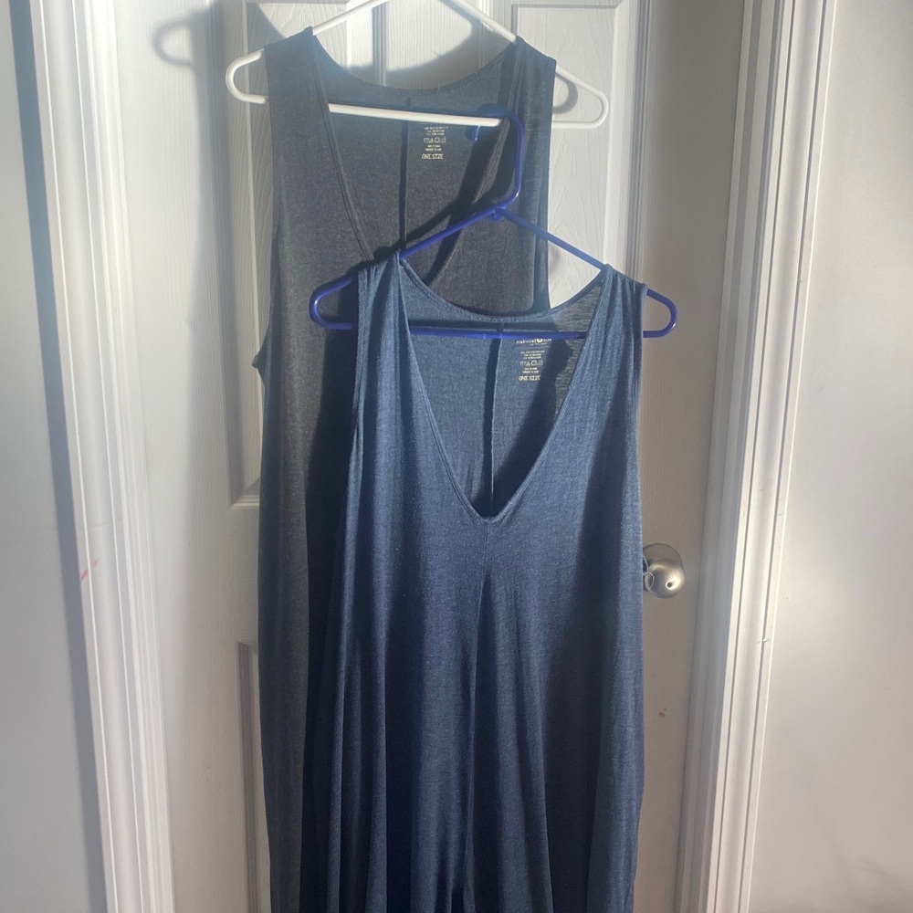 NATURAL LIFE Blue and Gray rompers